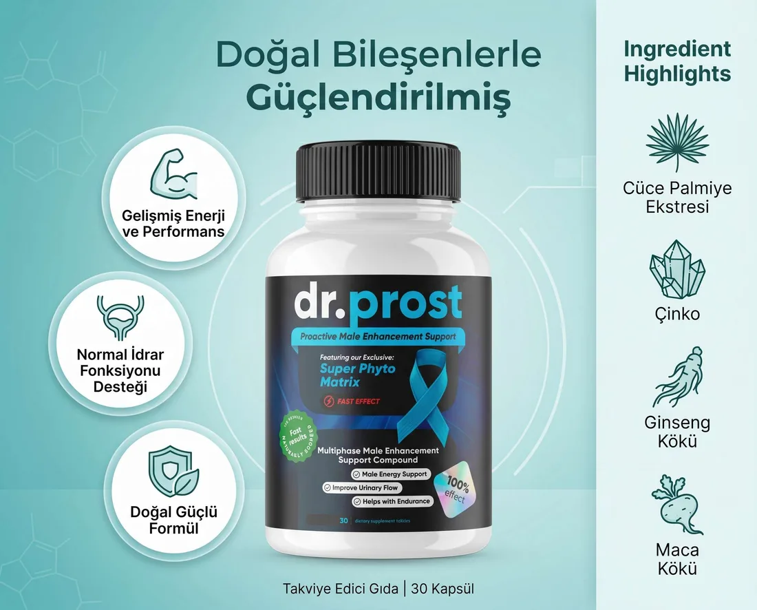 Dr.Prost — Doğal bileşenlerle güçlendirilmiş prostat desteği