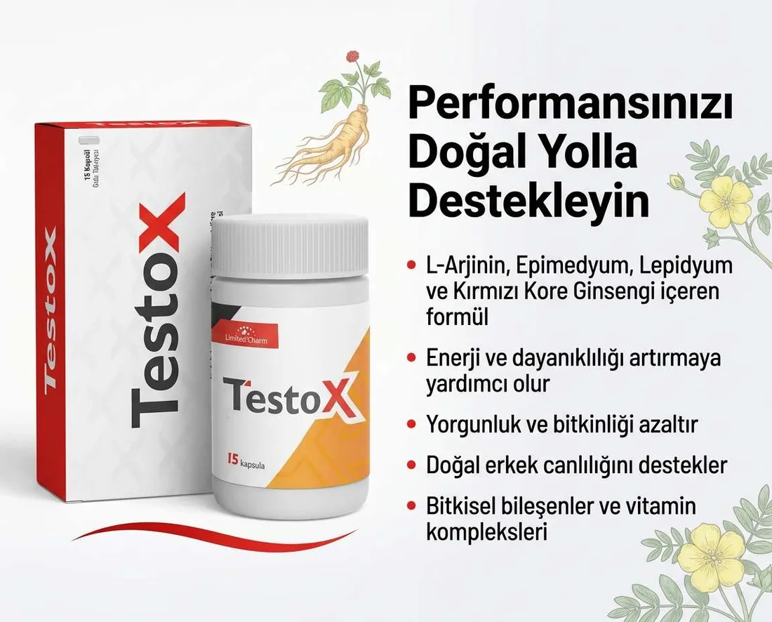 TestoX kapsül erkekler için